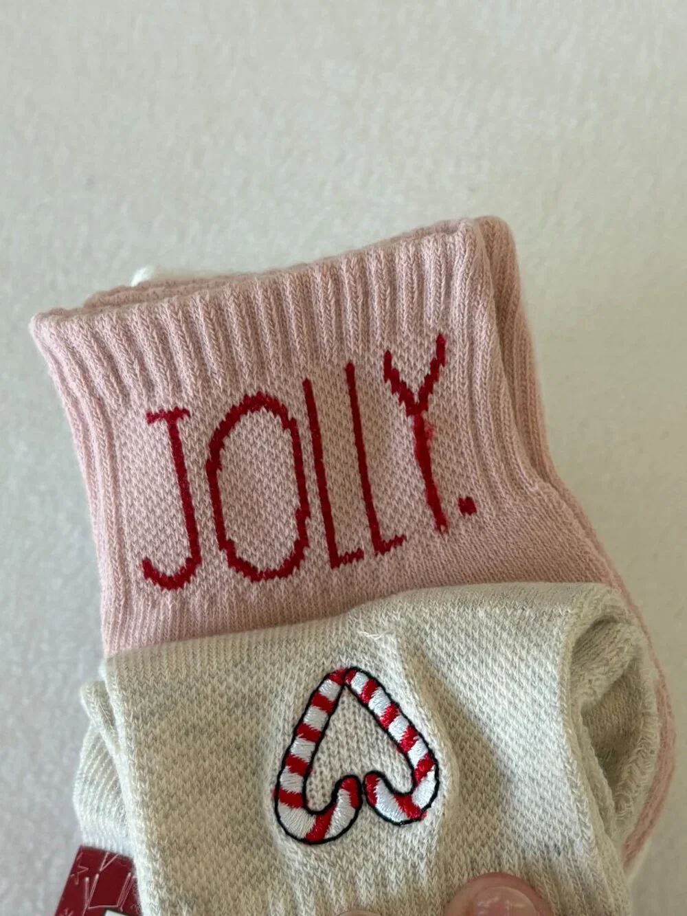 NWT - Rae Dunn 6 pr Women's Cushioned Quarter Socks - Holiday Collection